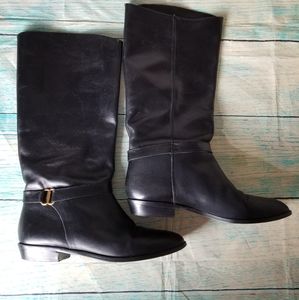 Atienne Agnier black riding boots size 8.5